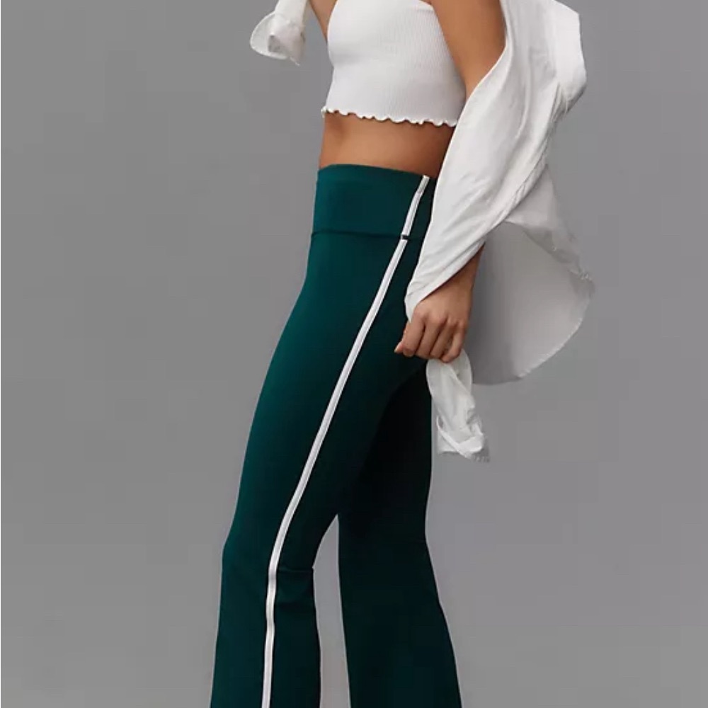 Sweaty Betty XS Power 32” Contour Boot Cut Trousers in Retro Green